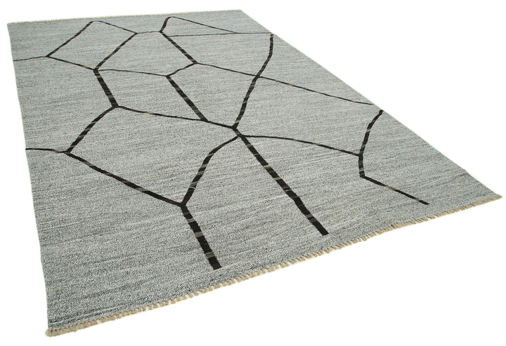 9x13 Grey Contemporary Area Rug - 26626