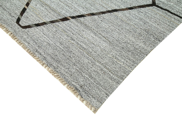9x13 Grey Contemporary Area Rug - 26626