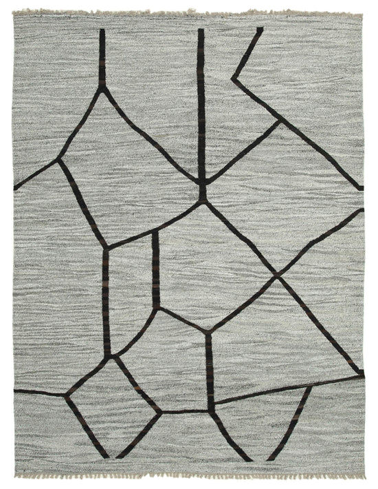 8x11 Grey Contemporary Area Rug - 26627