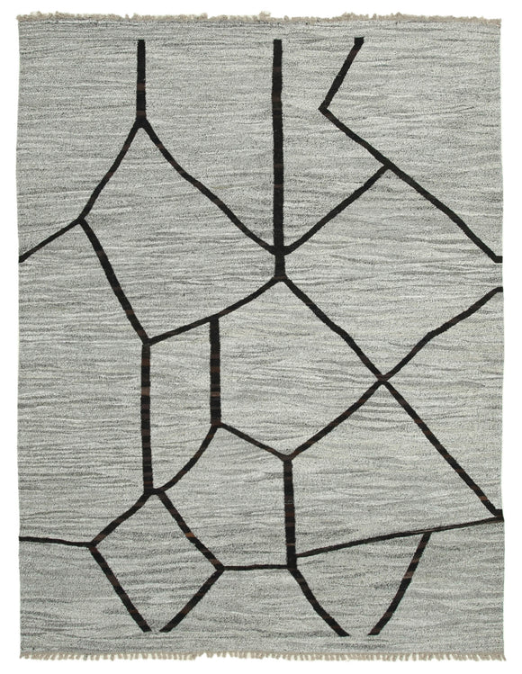 8x11 Grey Contemporary Area Rug - 26627