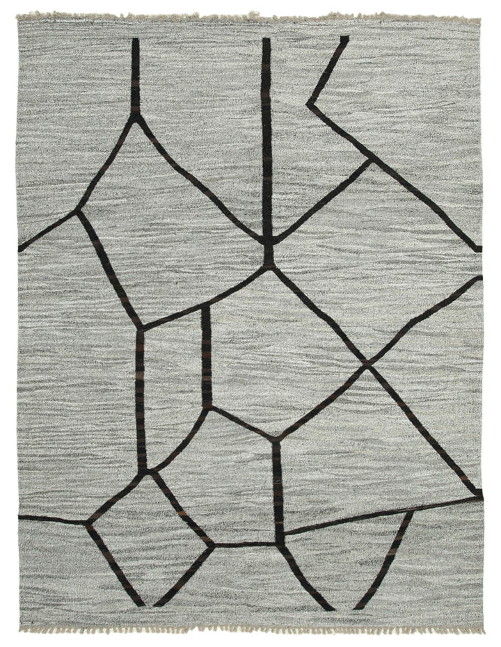 8x11 Grey Contemporary Area Rug - 26627