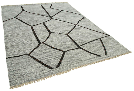 8x11 Grey Contemporary Area Rug - 26627
