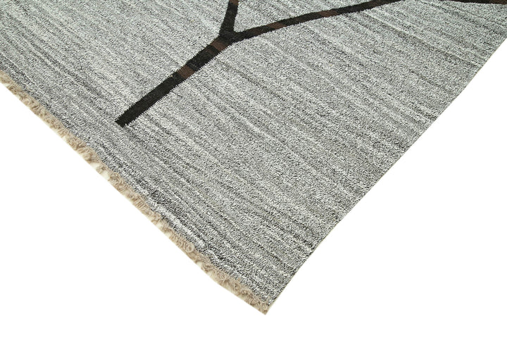 8x11 Grey Contemporary Area Rug - 26627