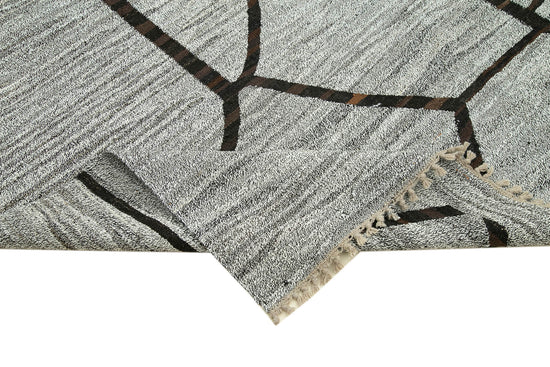 8x11 Grey Contemporary Area Rug - 26627