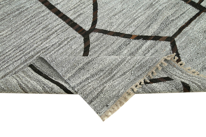 8x11 Grey Contemporary Area Rug - 26627