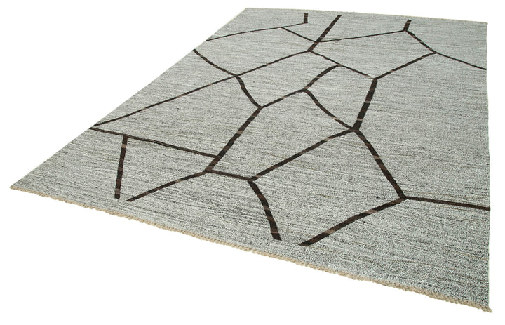 8x11 Grey Contemporary Area Rug - 26628
