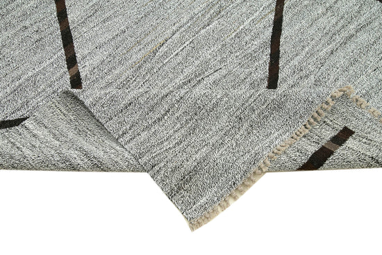 8x11 Grey Contemporary Area Rug - 26628