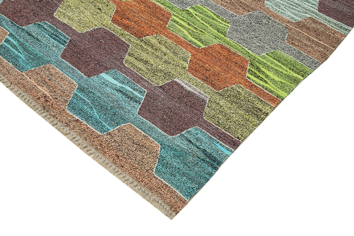 7x10 Multicolor Contemporary Area Rug - 26638