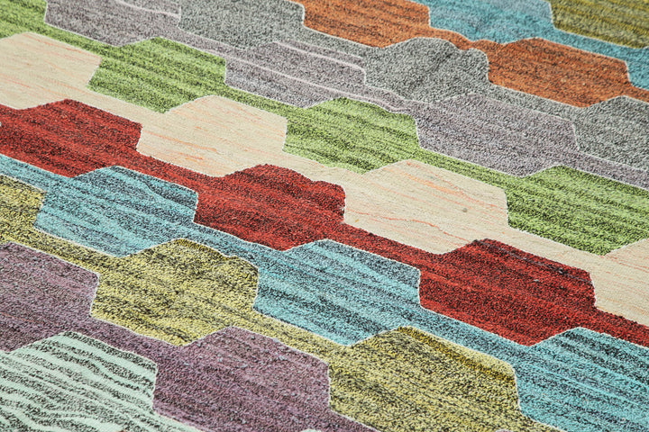 7x10 Multicolor Contemporary Area Rug - 26638