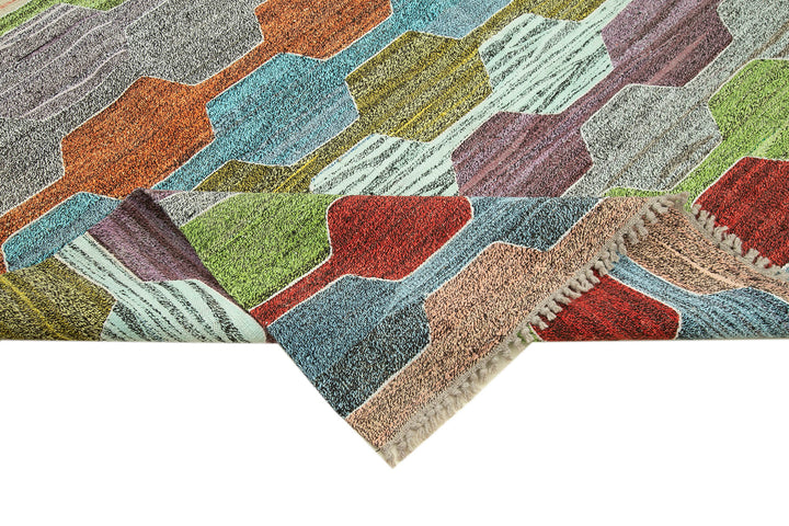 7x10 Multicolor Contemporary Area Rug - 26638