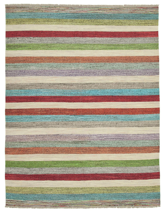8x10 Multicolor Contemporary Area Rug - 26639