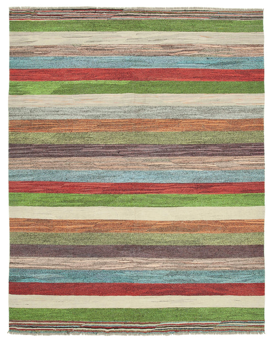 8x11 Multicolor Contemporary Area Rug - 26640