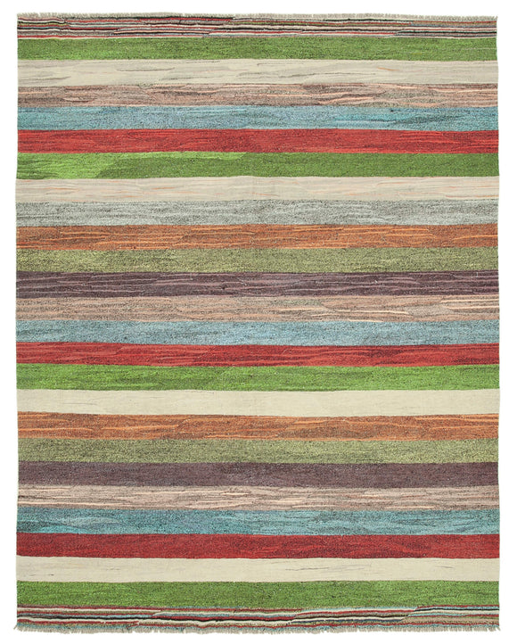 8x11 Multicolor Contemporary Area Rug - 26640