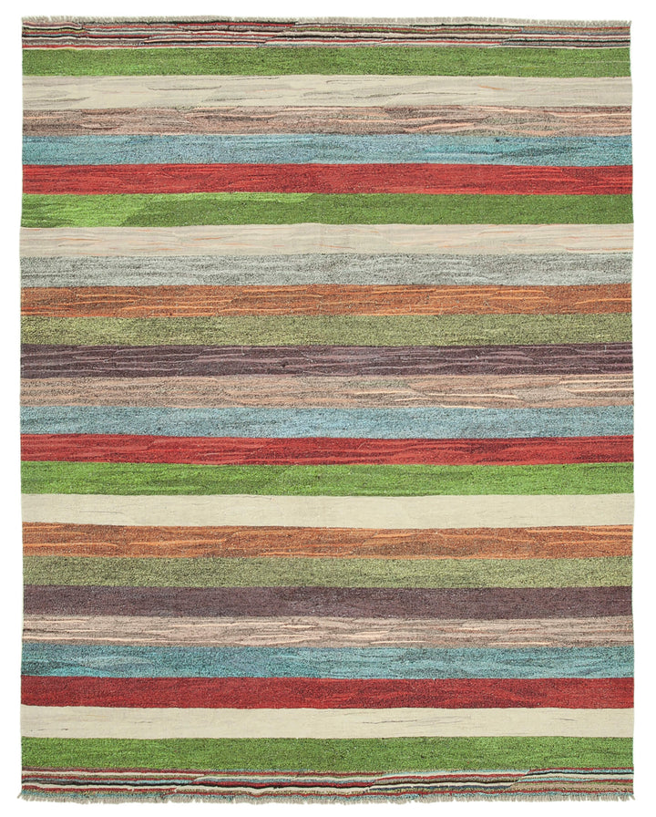 8x11 Multicolor Contemporary Area Rug - 26640
