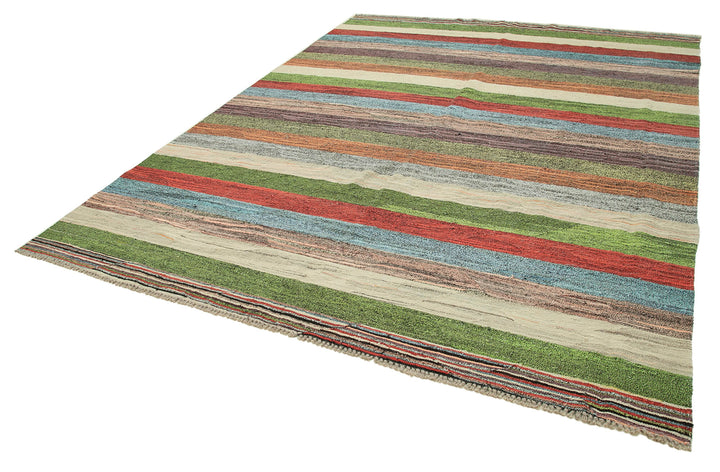 8x11 Multicolor Contemporary Area Rug - 26640