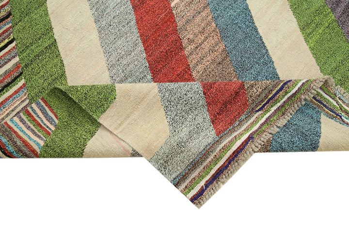 9x11 Multicolor Contemporary Area Rug - 26641