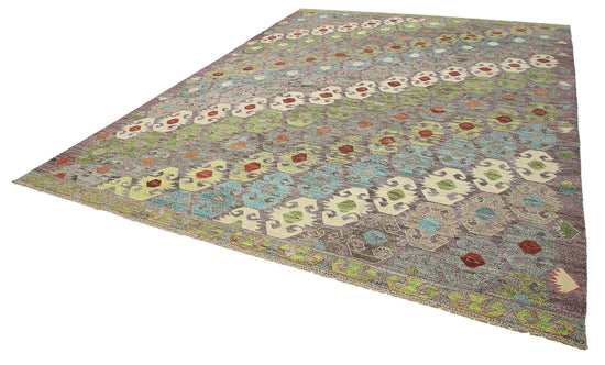 10x14 Multicolor Contemporary Area Rug - 26648