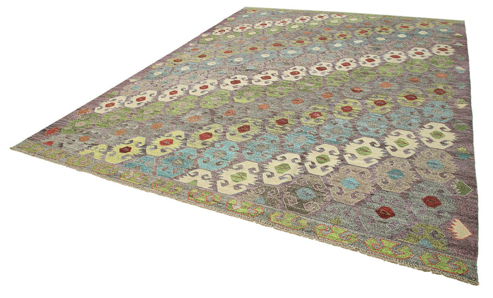 10x14 Multicolor Contemporary Area Rug - 26648