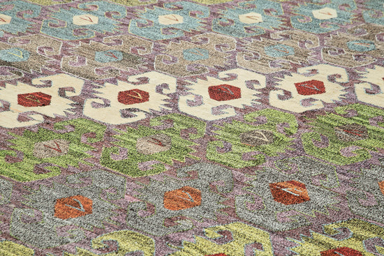 10x14 Multicolor Contemporary Area Rug - 26648