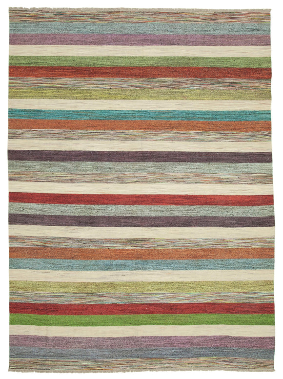 9x12 Multicolor Contemporary Area Rug - 26654