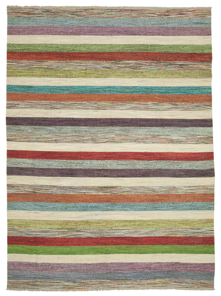 9x12 Multicolor Contemporary Area Rug - 26654