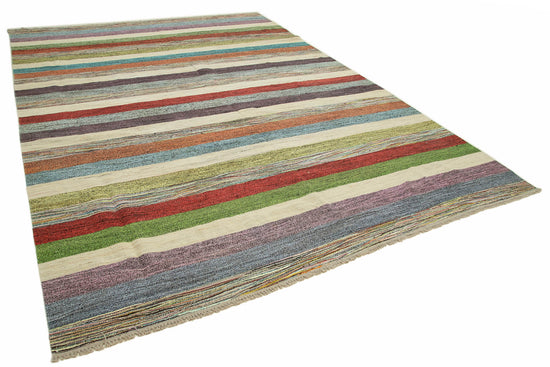 9x12 Multicolor Contemporary Area Rug - 26654