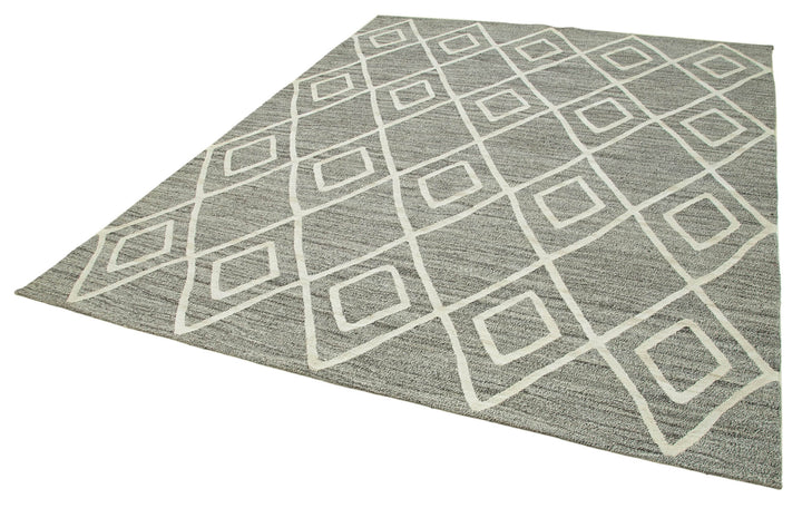 8x10 Grey Contemporary Area Rug - 26683