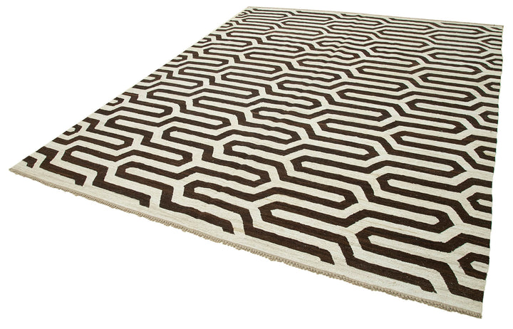 8x10 Brown Contemporary Area Rug - 26685