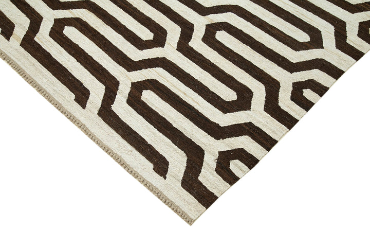 8x10 Brown Contemporary Area Rug - 26685