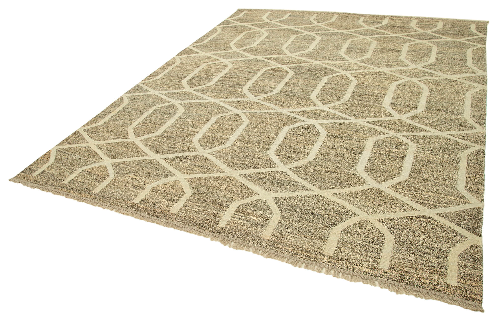 8x10 Beige Contemporary Area Rug - 26688