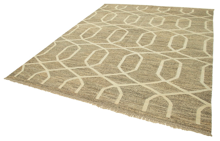 8x10 Beige Contemporary Area Rug - 26688