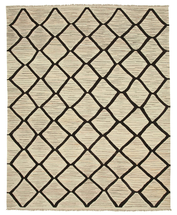 8x10 Beige Contemporary Area Rug - 26692