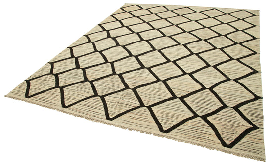 8x10 Beige Contemporary Area Rug - 26692