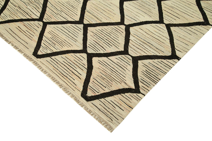 8x10 Beige Contemporary Area Rug - 26692