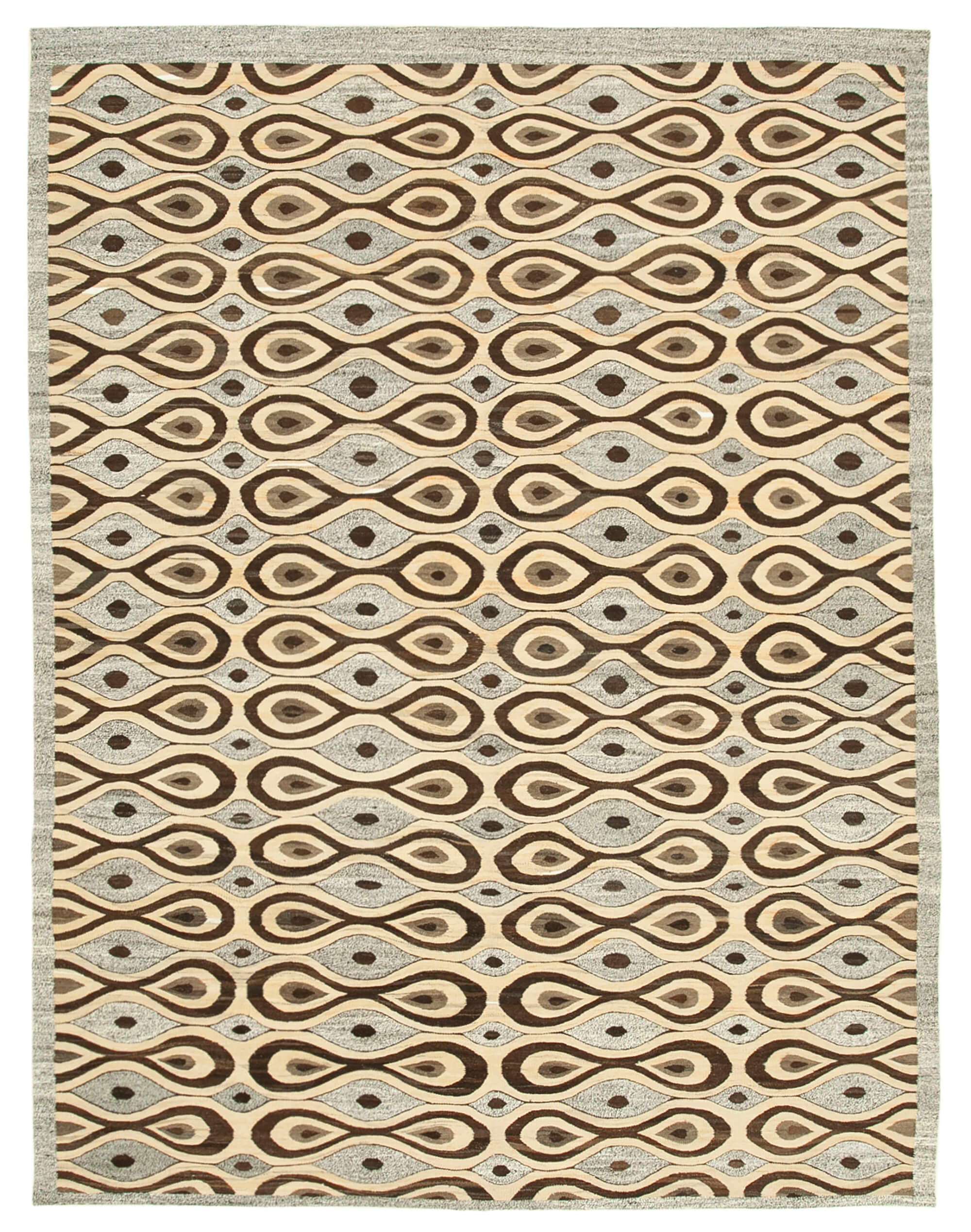 8x11 Grey Contemporary Area Rug - 26865