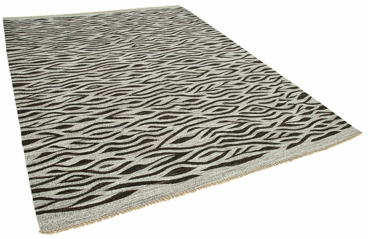 8x11 Grey Contemporary Area Rug - 26867
