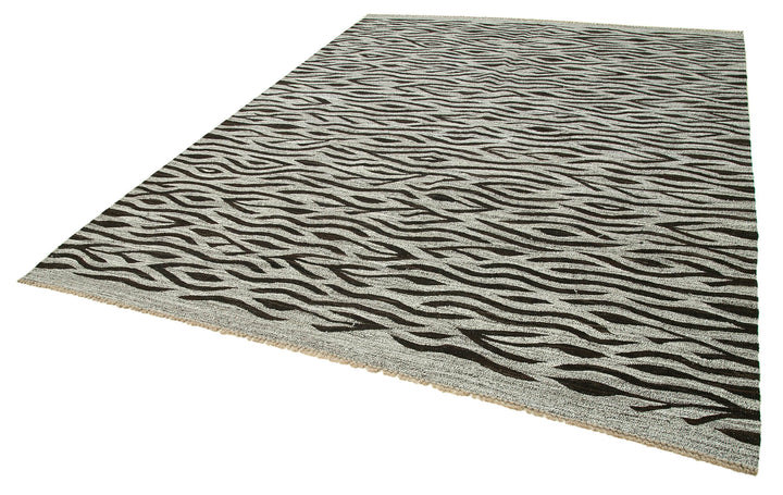 8x11 Grey Contemporary Area Rug - 26867