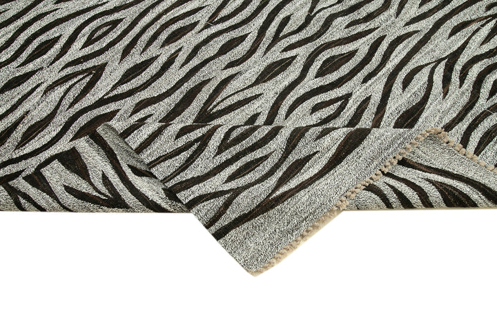 8x11 Grey Contemporary Area Rug - 26867