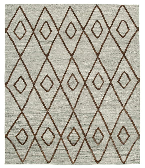 8x9 Grey Contemporary Area Rug - 26895