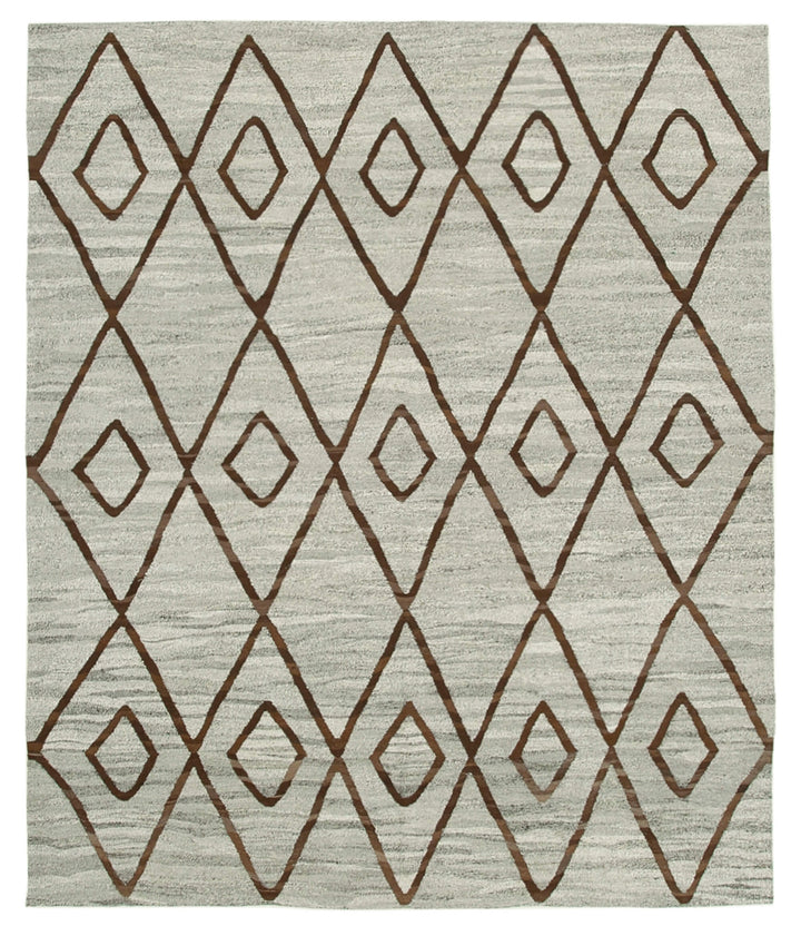 8x9 Grey Contemporary Area Rug - 26895