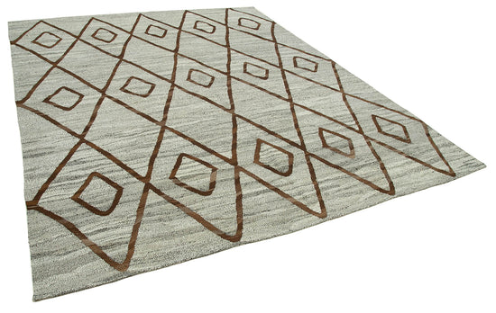 8x9 Grey Contemporary Area Rug - 26895