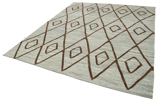 8x9 Grey Contemporary Area Rug - 26895