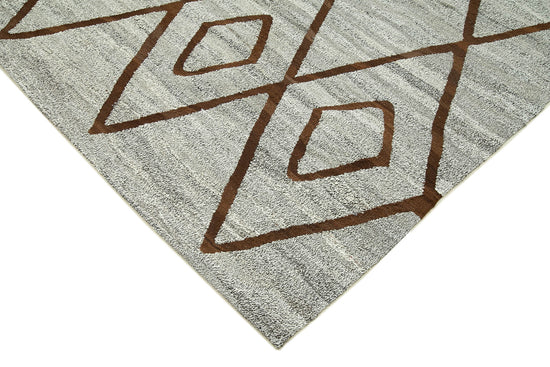 8x9 Grey Contemporary Area Rug - 26895