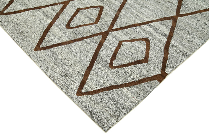 8x9 Grey Contemporary Area Rug - 26895