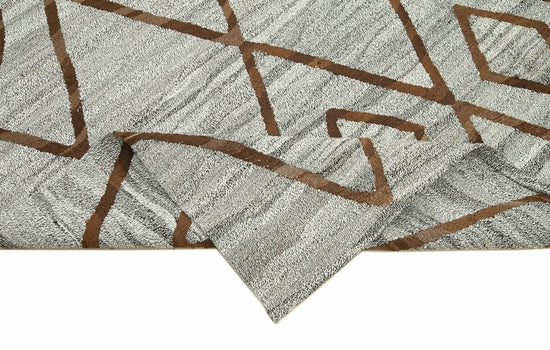 8x9 Grey Contemporary Area Rug - 26895