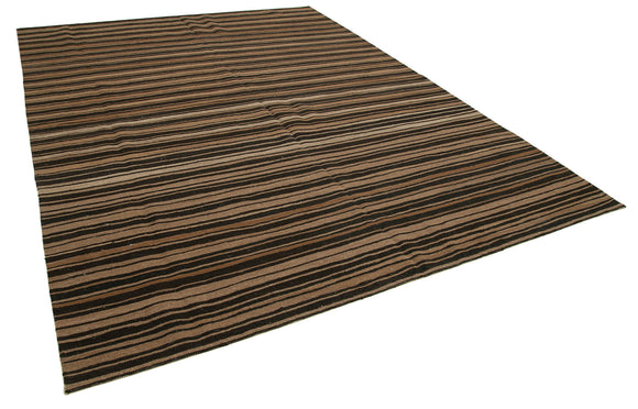 8x11 Brown Contemporary Area Rug - 26899