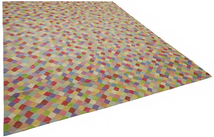 9x11 Handwoven Turkish Kilim Rug  - 26917