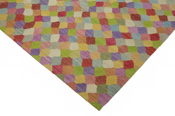 9x11 Handwoven Turkish Kilim Rug  - 26917