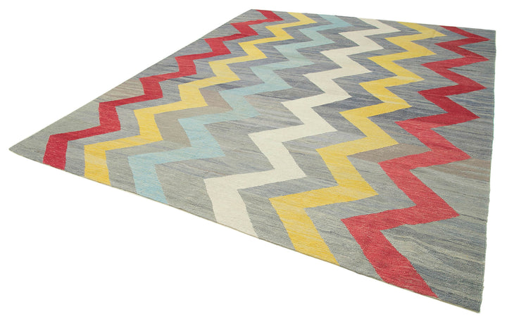 10x12 Multicolor Contemporary Area Rug - 26922