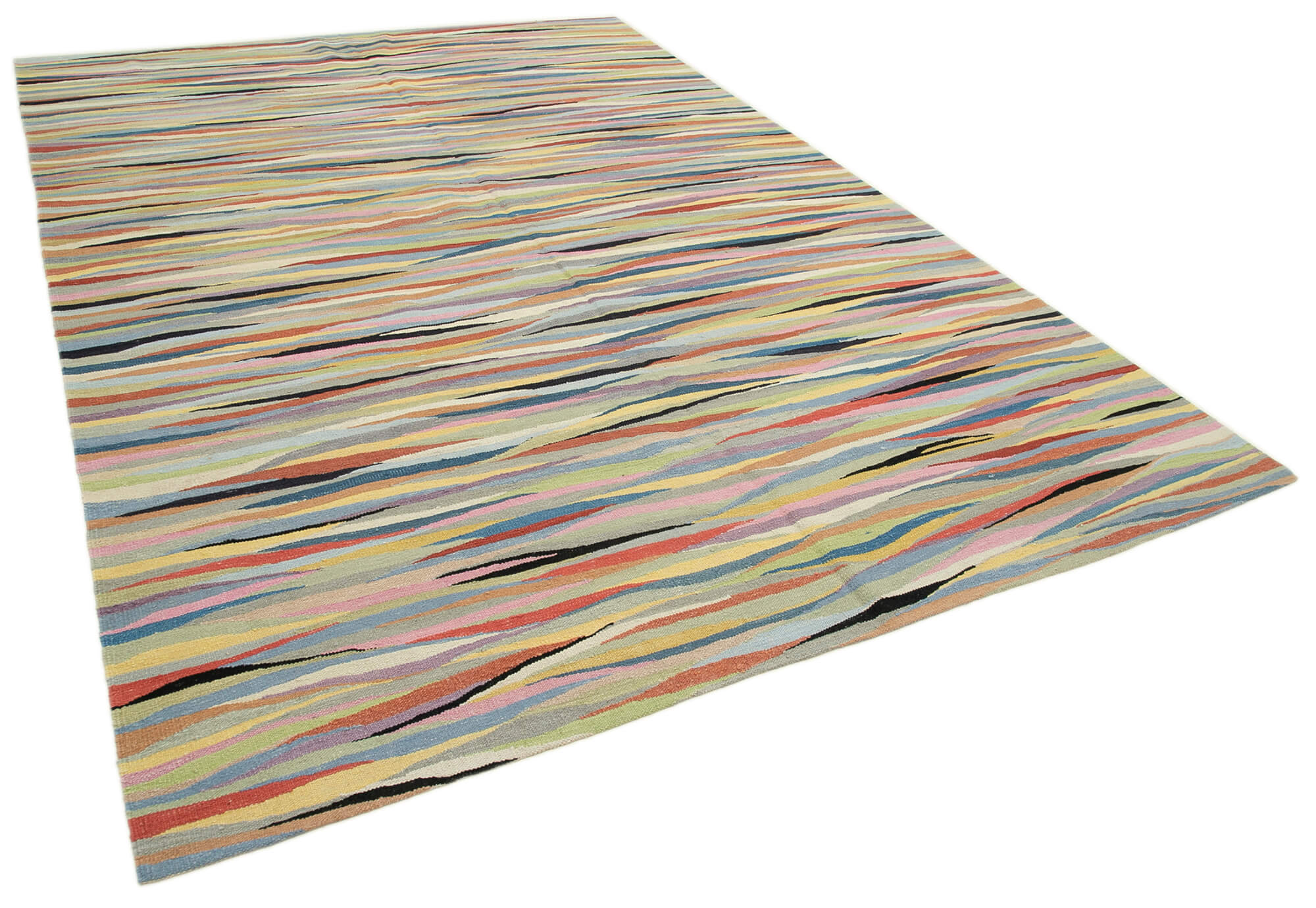 8x12 Multicolor Contemporary Area Rug - 26924